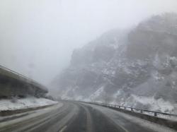 Interstate 70 was closed in several places across Colorado on Friday for crashes as a winter storm moved west across the mountains and into metro Denver.
