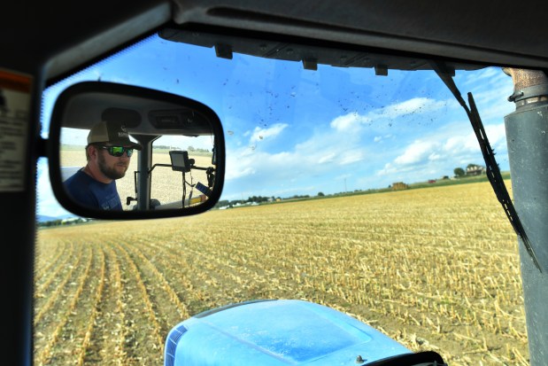 BERTHOUD, CO - SEPTEMBER 21 : Farmer Todd Olander and his team will be planting a winter grain called Lightning on about 20 acres of farmland in Berthoud, Colorado on Thursday, September 21, 2023. (Photo by Hyoung Chang/The Denver Post)