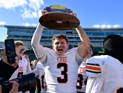Erie quarterback Blake Barnett finished his high school career as a one-legged Superman and, more importantly, as a Class 4A state champion.